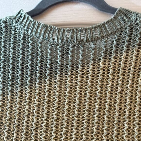 rag & bone | Riley Semisheer Knit Tank | Sage Green | Size: M - Picture 2 of 10